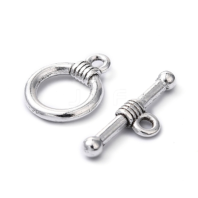Tibetan Style Alloy Toggle Clasps X-LF0034Y-1