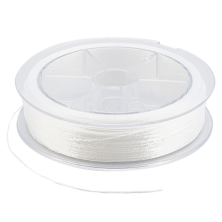 10M 1 Roll Polyester Beading Threads for Seed Beads OCOR-WH0082-348-1