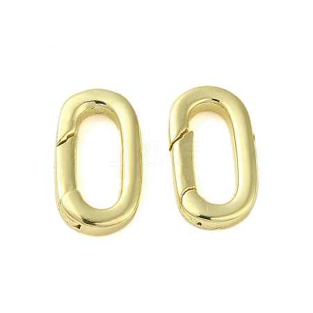 Brass Spring Gate Rings KK-B089-03B-G-1