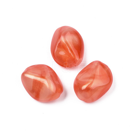 Opaque Acrylic Beads MACR-N009-022C-1