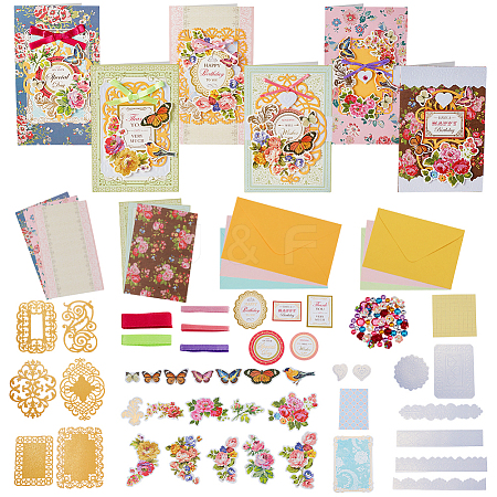 Paper Greeting Card Kit for Children DIY-WH0699-83A-1