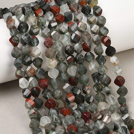 Natural African Bloodstone Beads Strands G-P611-C31-01-1