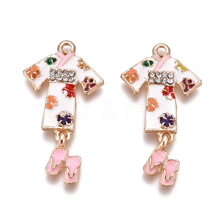 Alloy Enamel Pendants ENAM-I044-15G-1