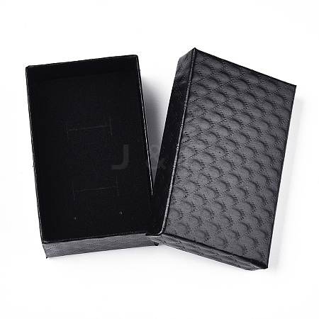 Rhombus Textured Cardboard Jewelry Boxes CBOX-T006-02A-1