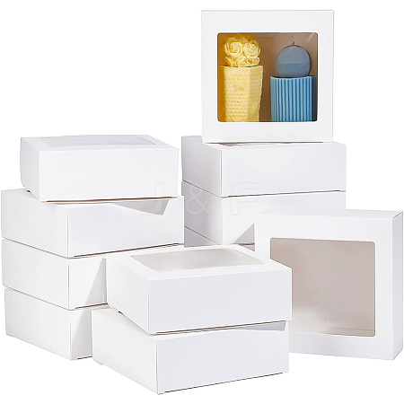 Square Foldable Creative Cardboard Box CON-WH0086-17B-01-1