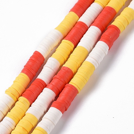 Handmade Polymer Clay Bead Strands CLAY-C003-02A-1