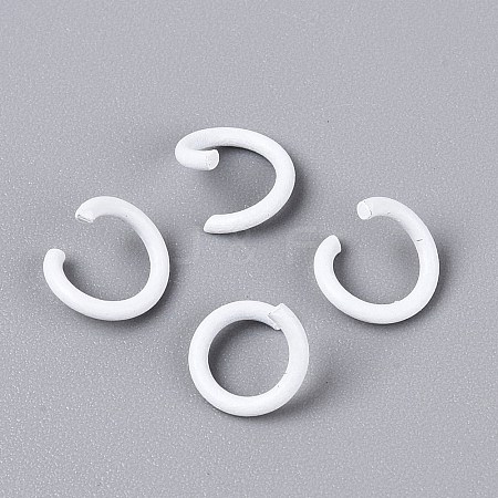 Spray Painted Iron Open Jump Rings IFIN-T017-04B-31-1