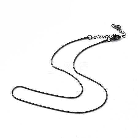 304 Stainless Steel Round Snake Chain Necklace for Men Women NJEW-K245-016E-1