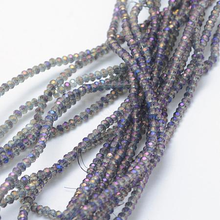 Electroplate Glass Beads Strands EGLA-J144-FR-C01-1