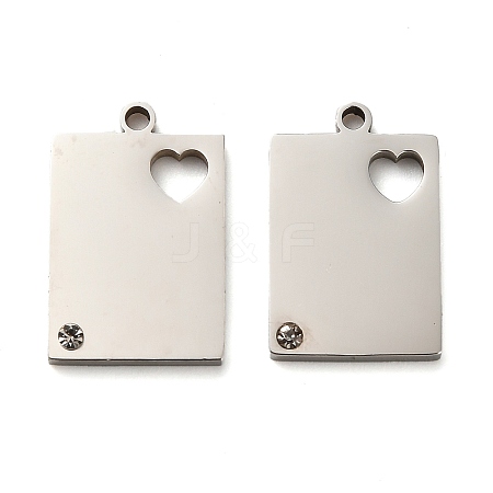 304 Stainless Steel Pendants STAS-H438-11P-1