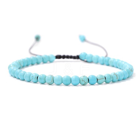 Adjustable Women's Turquoise Beaded Bracelet CN3407-51-1