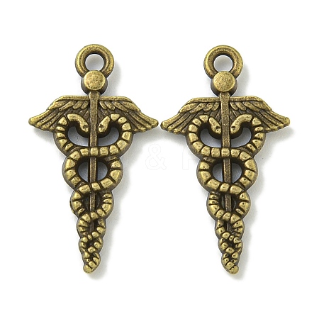 Tibetan Style Alloy Pendants TIBE-I026-6007AB-1