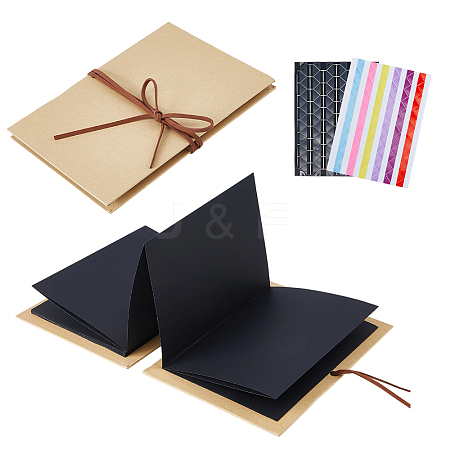 2Pcs Rectangle Paper Journal Photo Albums AJEW-FH0007-25B-1