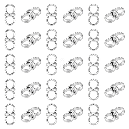 30Pcs 304 Stainless Steel Connector Charms STAS-UN0063-90-1
