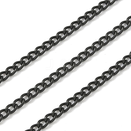 Ion Plating(IP) 304 Stainless Steel Curb Chains CHS-L001-59-0.6mm-B-1