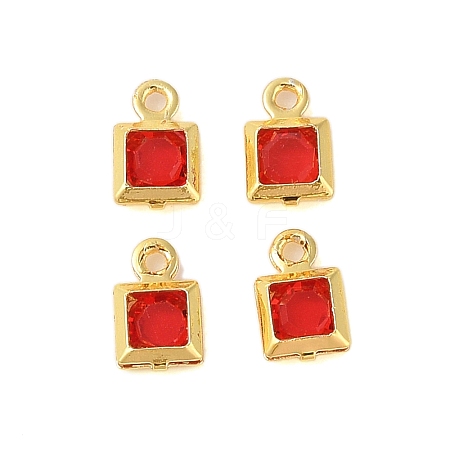 Rack Plating Brass Glass Pendants KK-S385-02G-07-1