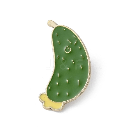 Cute Cucumber Enamel Pins JEWB-S041-01B-G-1