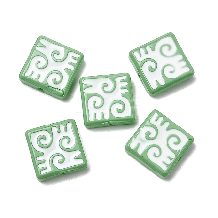 Baking Paint Glass Beads LAMP-Z017-03C-1