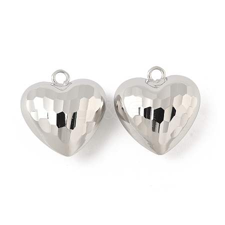 Heart Brass Pendants KK-M327-02C-P-1