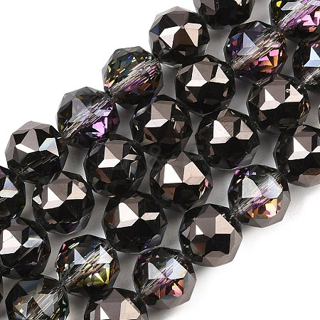 Transparent Electroplate Glass Beads Strands EGLA-N002-34C-B18-1