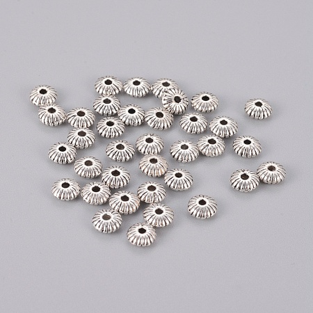 Tibetan Silver Spacer Beads AB957-NF-1