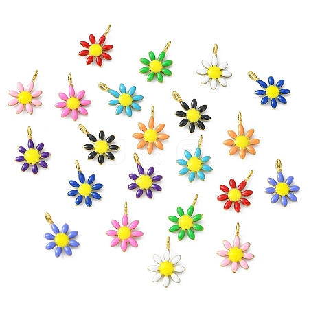 22Pcs 11 Colors 304 Stainless Steel Charms STAS-CJ0002-27-1