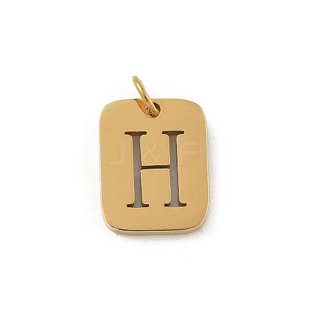 304 Stainless Steel Charms STAS-R001-01G-H-1