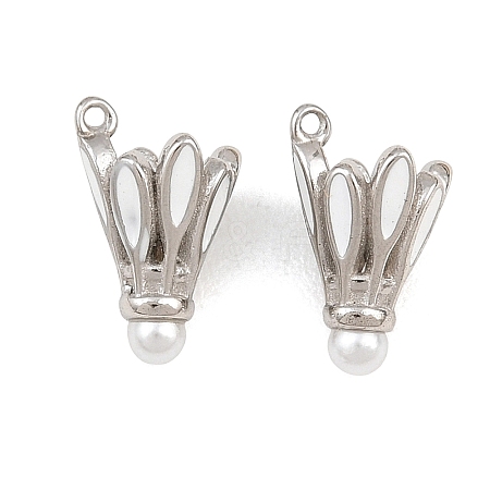 304 Stainless Steel Enamel Pendants SA-CBA02E8-06P-1