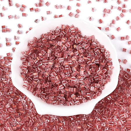 Transparent Inside Colours Glass Seed Beads SEED-T007-13G-1