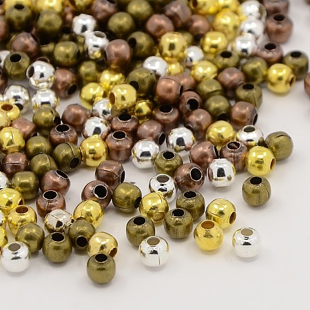 Mixed Iron Round Spacer Beads E004-M-1