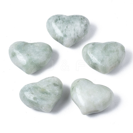 Natural New Jade Heart Palm Stone G-S299-122-1