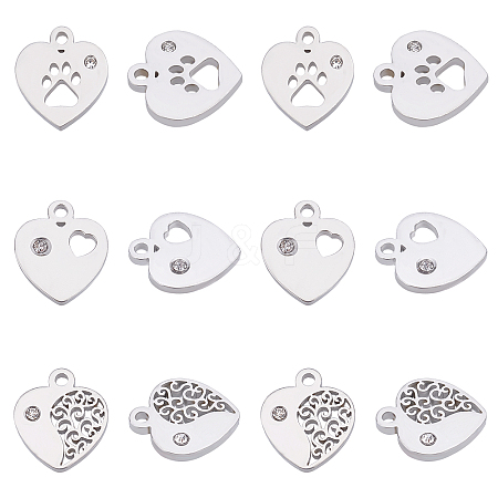 304 Stainless Steel Charms STAS-UN0009-73P-1
