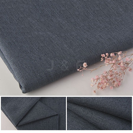 Polyester Imitation Linen Fabric DIY-WH0199-16O-1