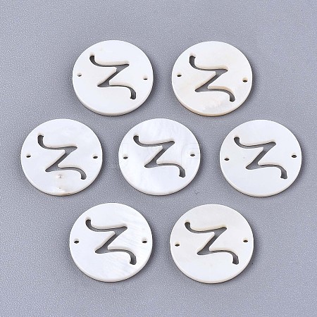 Natural Freshwater Shell Links Connectors SHEL-S276-120Z-1