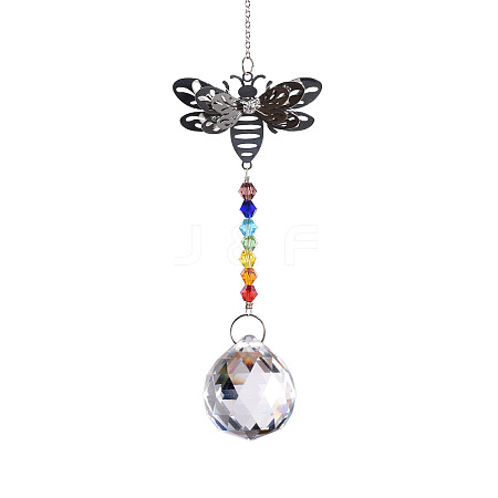 Glass Bicone Pendant Decorations WG65705-01-1