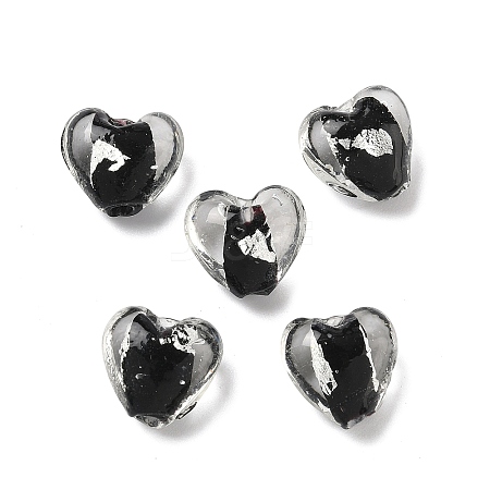 Handmade Foil Glass Beads LAMP-A011-06-1
