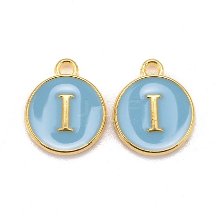 Golden Plated Alloy Enamel Charms X-ENAM-S118-04I-1