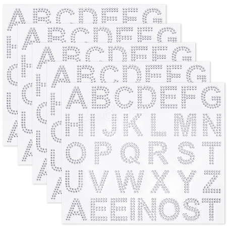 4 Sheets Rhinestone Stickers DIY-SP0003-92A-1