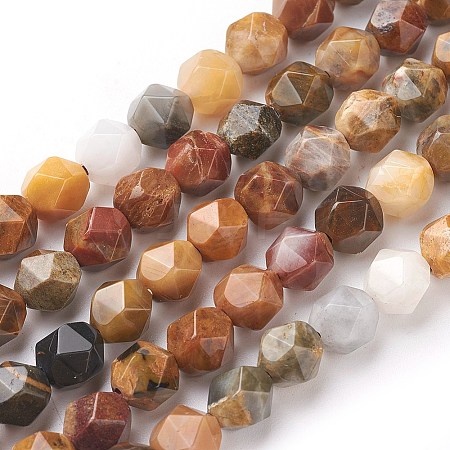 Natural Petrified Wood Beads Strands X-G-F545-F02-1