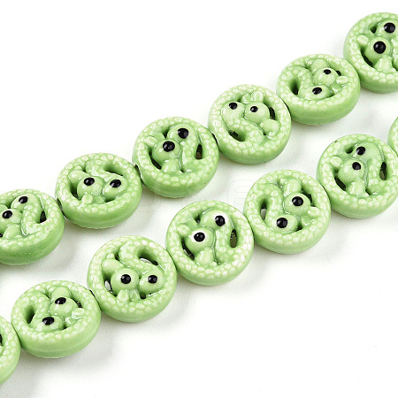 Handmade Porcelain Bead Strands PORC-N011-01A-1
