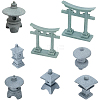 8Pcs 8 Styles PVC Lighthouse Display Decorations DJEW-FG0001-40-1