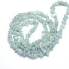 Natural Aquamarine Beads Strands G-O049-B-21-2