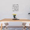 Rectangle with Word PVC Wall Stickers DIY-WH0228-130-3