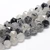 Natural Black Rutilated Quartz Beads Strands G-R448-10mm-01-1