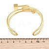 Brass Knot Open Cuff Bangles for Women KK-CBA5A76-03G-5
