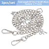 3Pcs Alloy Twisted Chain Bag Strap AJEW-FH00023-2