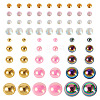Half Round ABS Plastic Cabochons FIND-TAC0038-08C-1