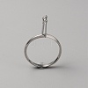Aluminium Alloy Finger Rings Components FIND-WH0111-275B-P-2