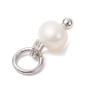 Natural Cultured Freshwater Pearl Potato Charms PALLOY-JF04505-02-5