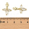 Brass Micro Pave Cubic Zirconia Pendants LS-KK-C107-18B-G-3